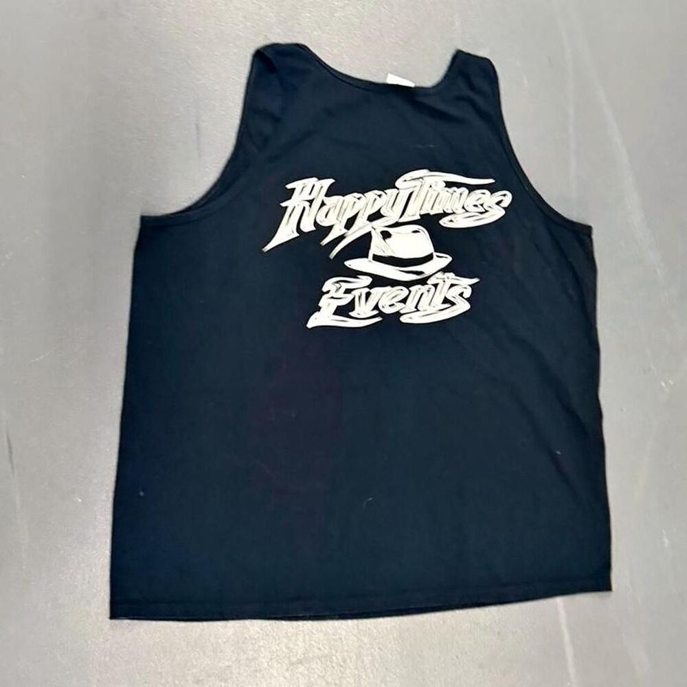 Gildan Men's Black and Navy Vest